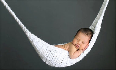 White Crochet Hammock For Newborn Babies