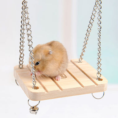 Wooden Hammock With Metal Swing Toy Accessory